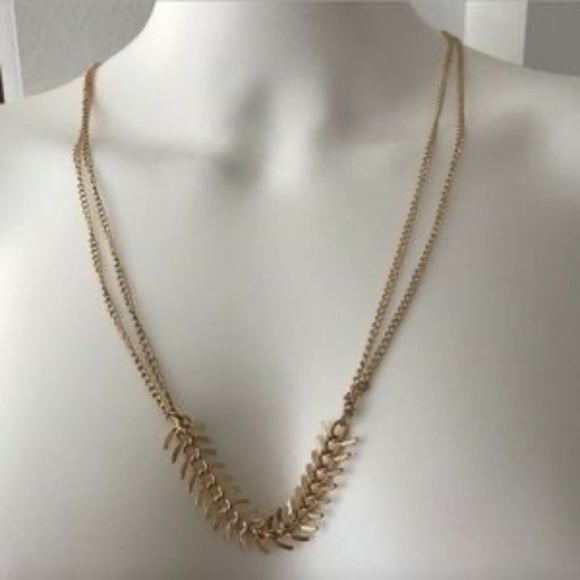 Necklace for women Mangalsutra leaf design Gold - Picture 1 of 5